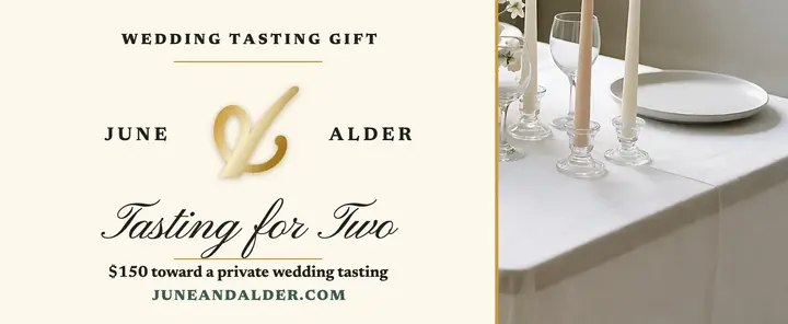 June and Alder tasting gift voucher template