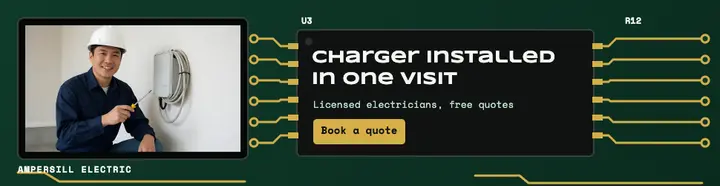 Ampersill Electric EV charger installation circuit trace billboard template