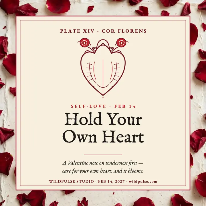 Wildpulse Valentine heart plate affirmation template