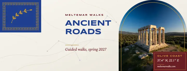 Ancient Roads walking tours Facebook cover, mythcore: walking tour facebook cover template