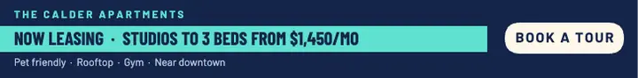 Navy apartments for rent leaderboard ad template