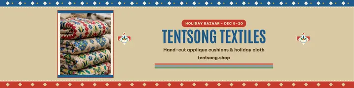 Tentsong holiday bazaar banner template