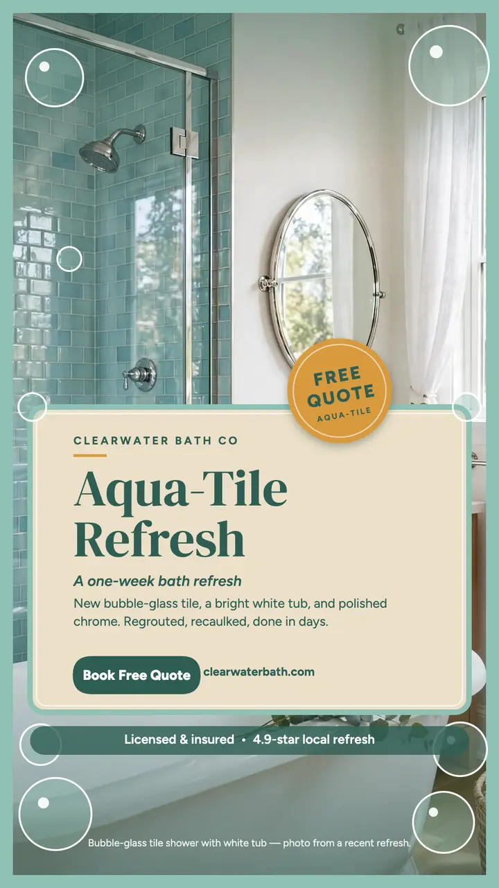 Clearwater aqua-tile bath refresh story template