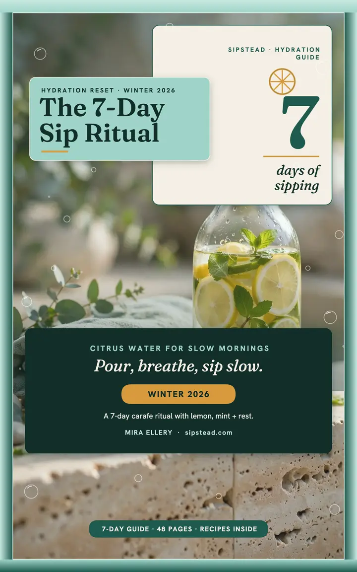 Sipstead 7-day sip ritual ebook cover template
