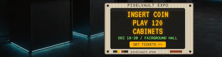 Pixelvault Expo terminal billboard template