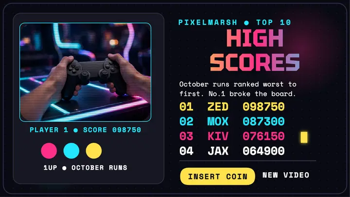 Pixelmarsh arcade top ten thumbnail template