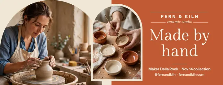 Fern and Kiln maker cover template