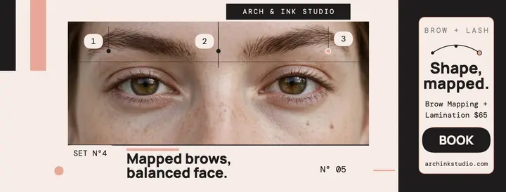 Arch and Ink brow mapping cover template