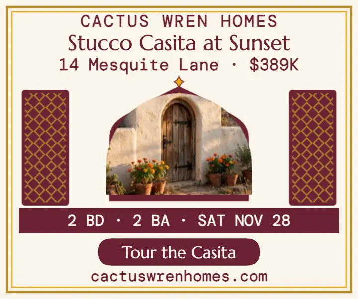 Arched casita listing ad template