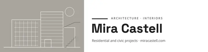 Architect portfolio LinkedIn banner template