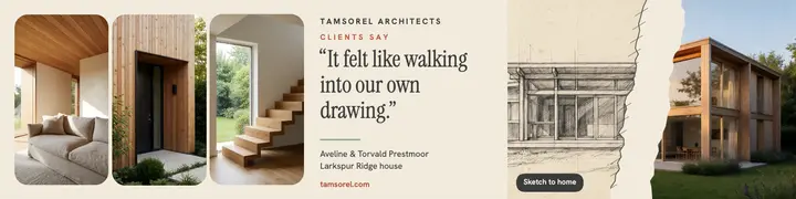 Tamsorel Architects client review LinkedIn banner template