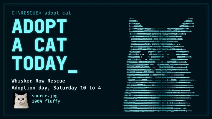 Whisker Row adoption day thumbnail template