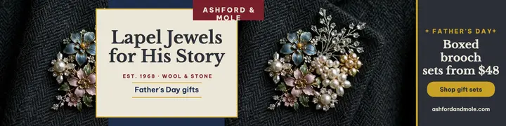 Ashford and Mole lapel banner template