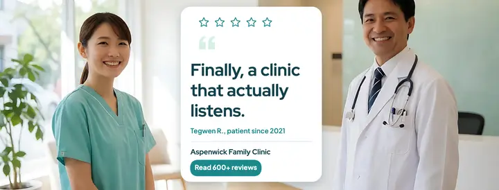 Aspenwick clinic patient words cover template