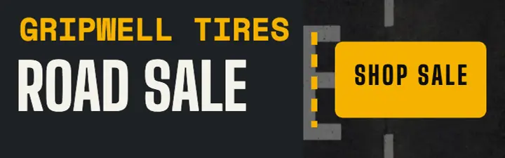 Gripwell Tires road sale banner template