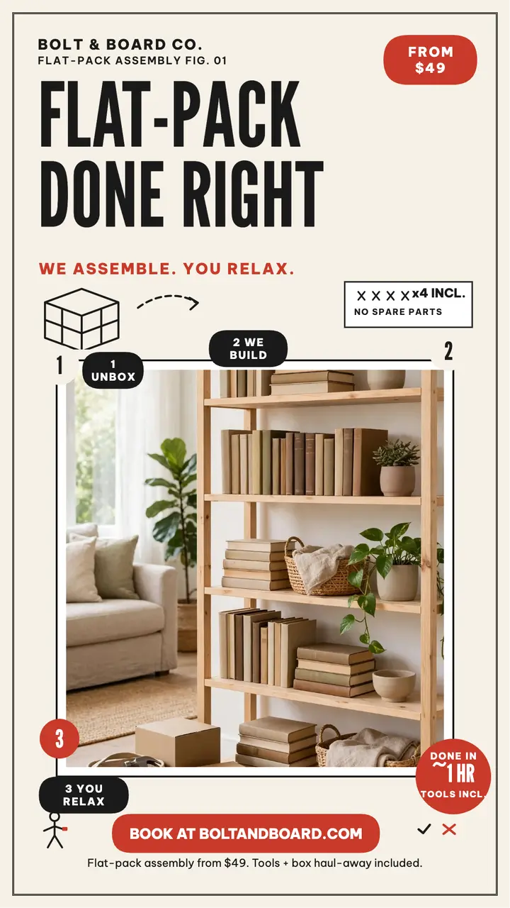 Bolt and Board flat-pack assembly story template