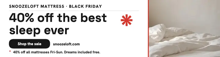 Snoozeloft Black Friday mattress billboard template