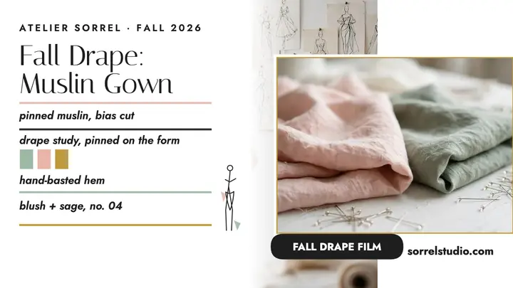 Atelier Sorrel fall drape film thumbnail template