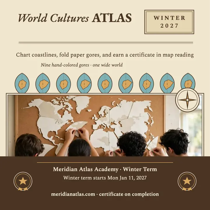 Meridian Atlas world cultures course promo template
