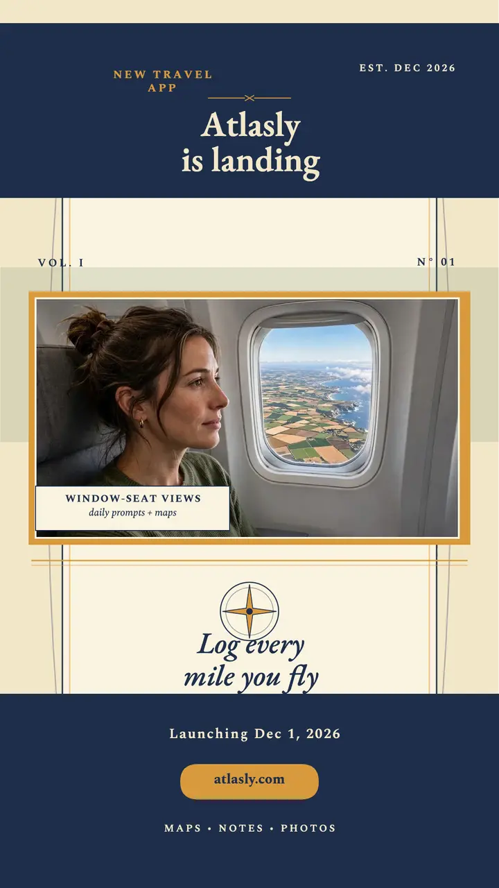 Atlasly travel journal launch story template