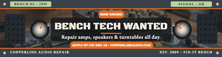 Copperline bench tech hiring billboard template