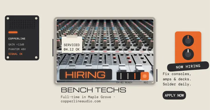 Copperline bench tech hiring post: hiring post template