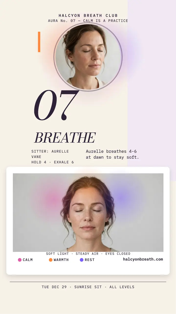 Halcyon Breath aura portrait story template