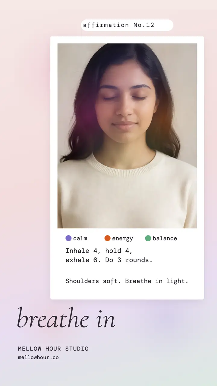 Breathe in aura portrait story template