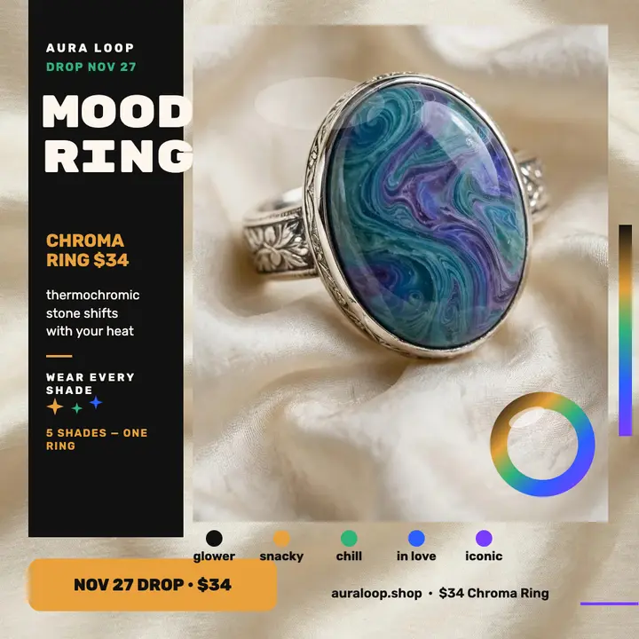 Aura Loop Chroma mood ring post template