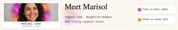 Marisol support lead aura hiring cover template
