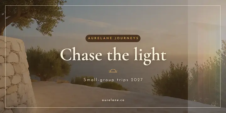 Aurelane Journeys golden hour travel post template