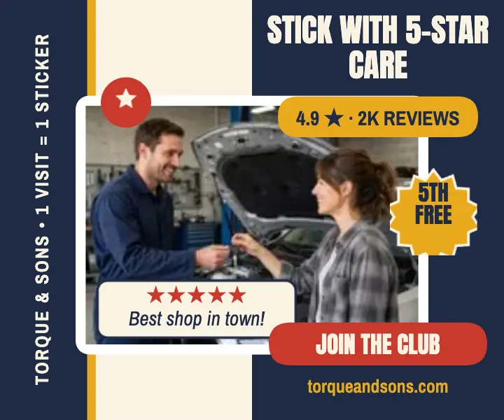 Torque and Sons loyalty reviews ad template