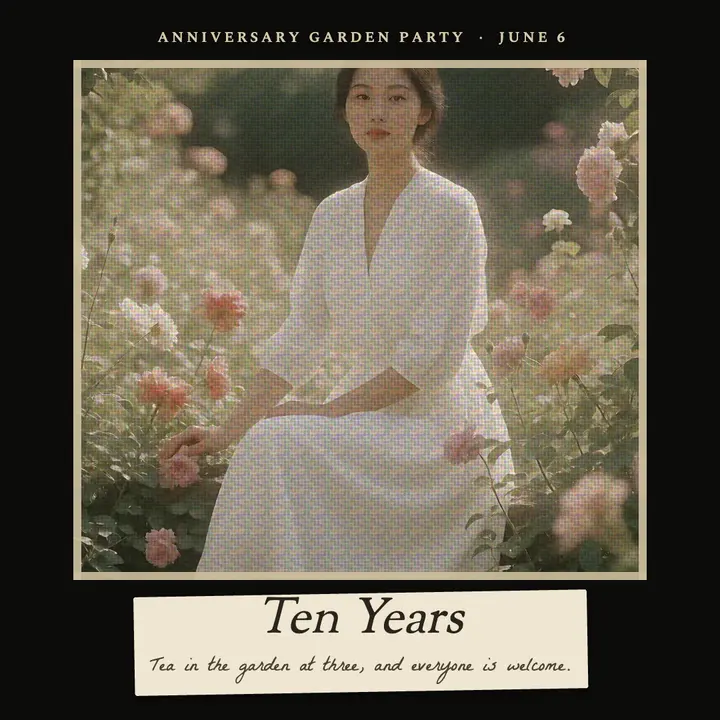 Ten years in the garden template