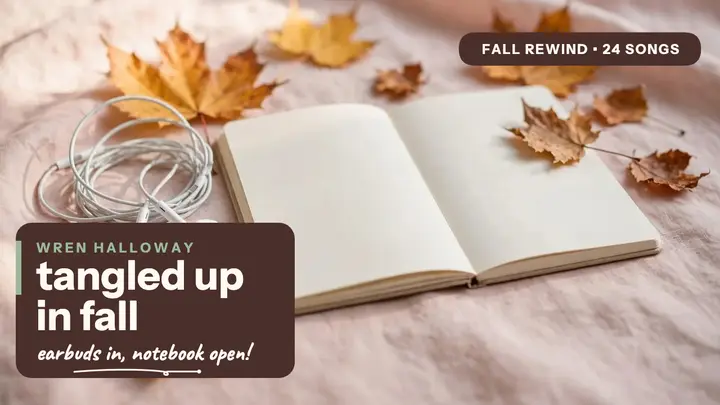 Fall Rewind earbud playlist thumbnail template