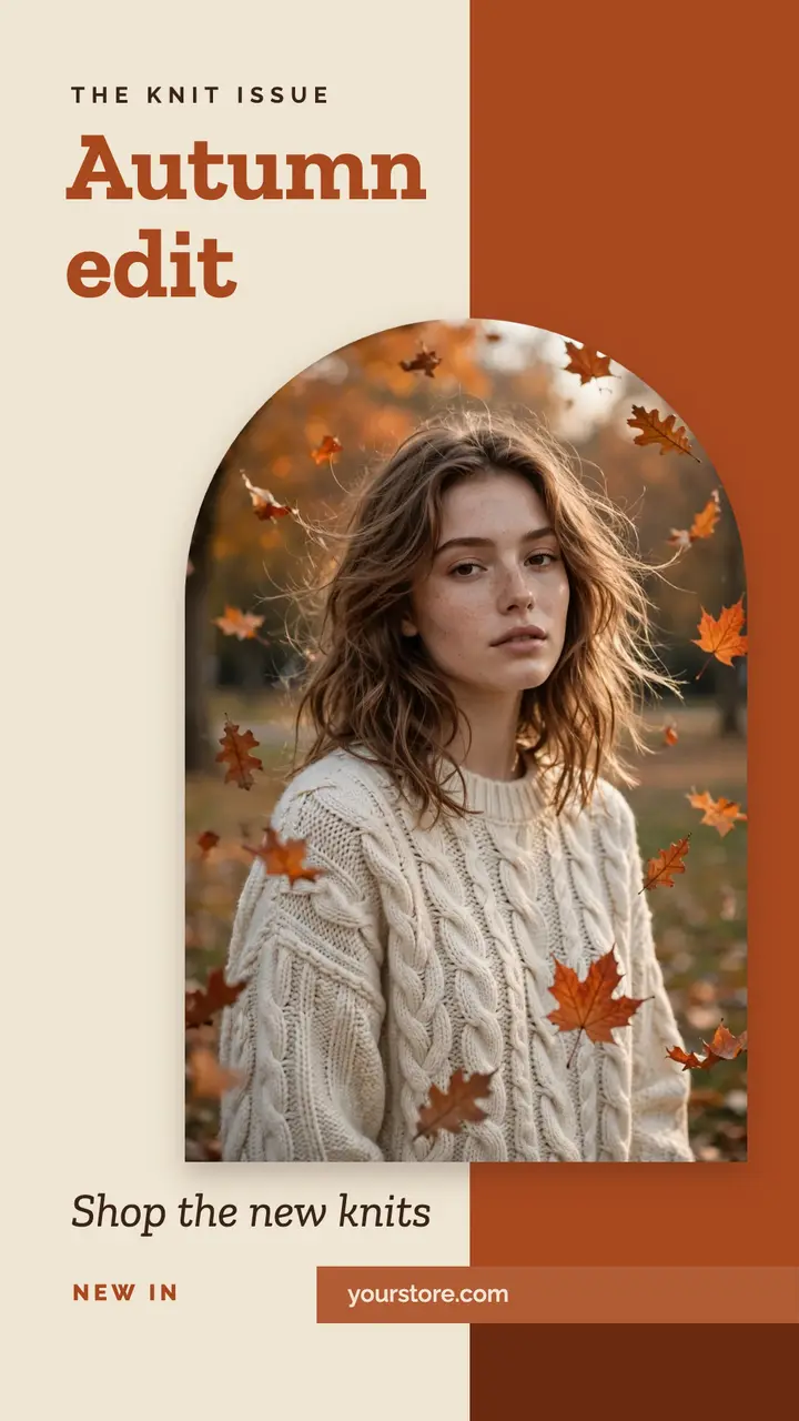 Autumn edit fashion story template