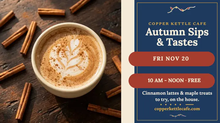 Copper Kettle autumn tasting thumbnail template