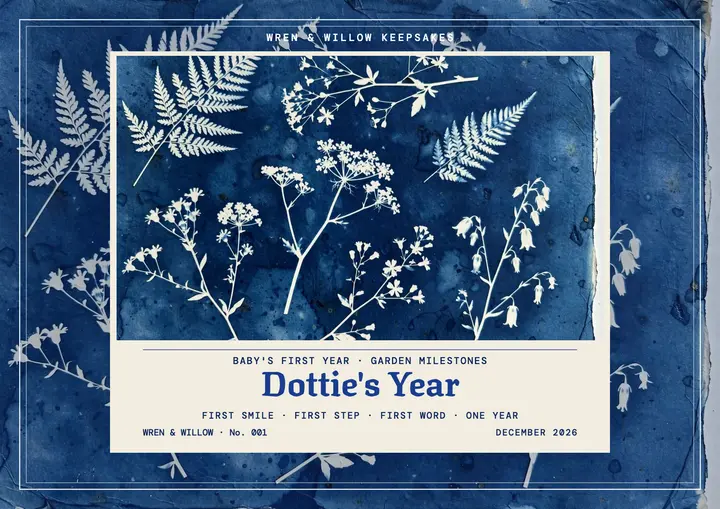 Dottie's first year garden certificate template