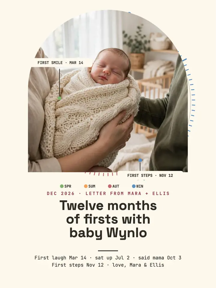 First year with Wynlo spiral review: baby first year review template