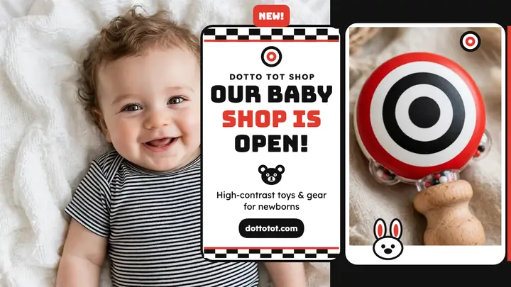 Dotto Tot baby shop contrast thumbnail template