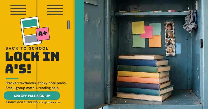 Brightlock fall tutoring locker post template