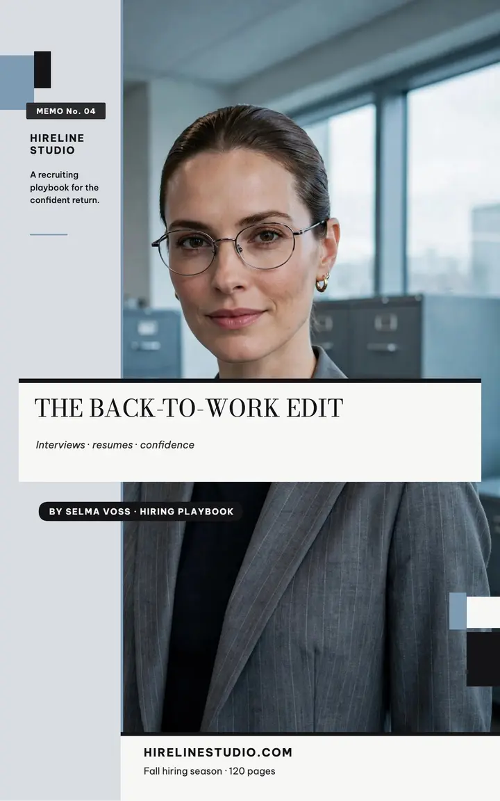 The Back-to-Work Edit hiring ebook template