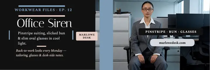 Marlowe Desk office siren header: back to work style header template