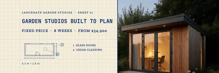 Larchgate Garden Studios blueprint header template