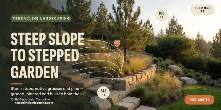 Terracline sloped garden landscaper post template