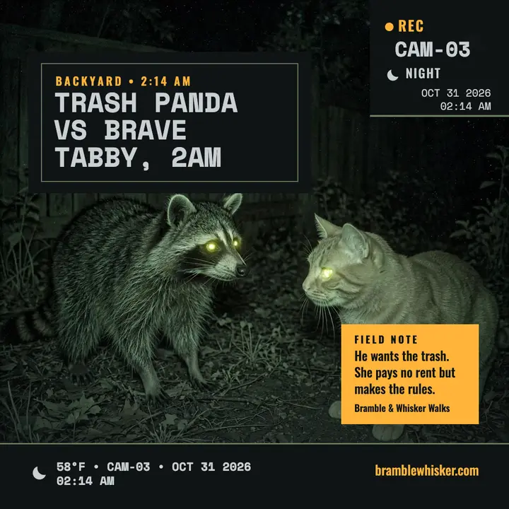 Backyard trail cam pets square post template