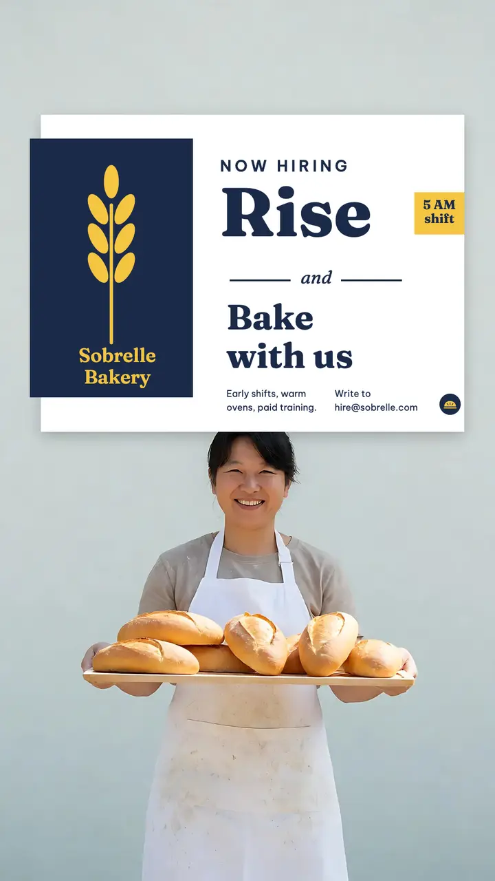 Sobrelle Bakery bakers wanted story template