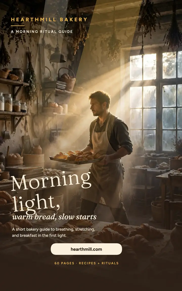 Hearthmill morning bakery ritual cover: bakery ebook cover template