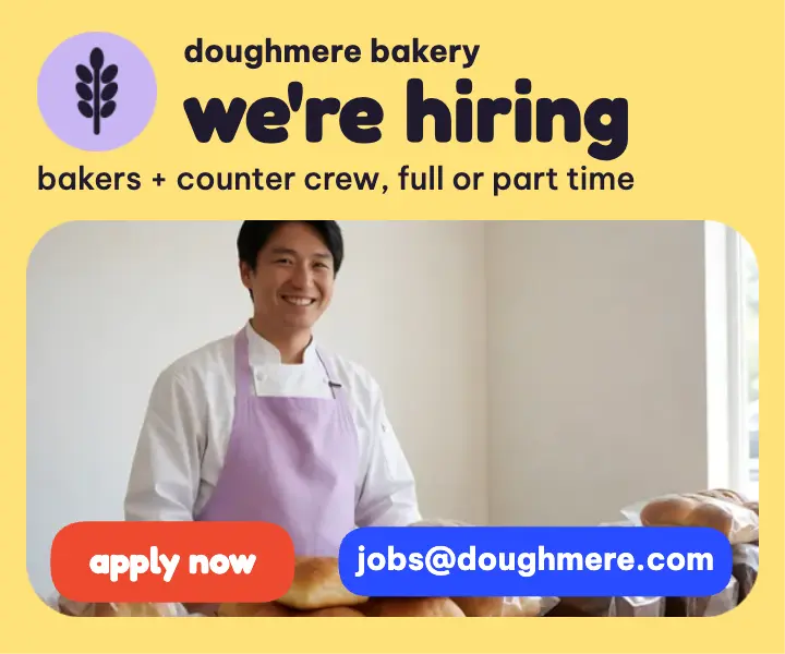 Bakery hiring ad, rounded and cheerful template
