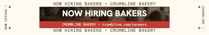 Crumbline Bakery hiring perimeter cover template