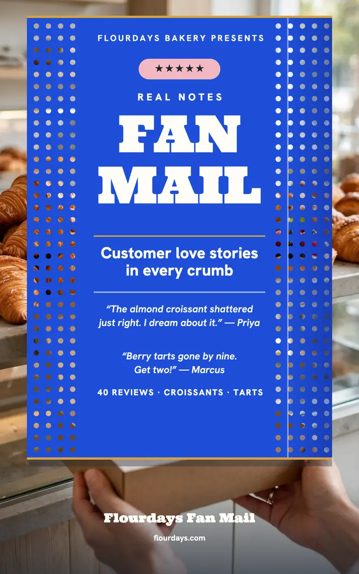 Flourdays fan mail bakery reviews ebook: bakery reviews ebook template